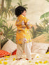 Boy's Yellow Floral Printed Kurta Patiala Set