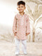 Boy's Mint Green Cotton Kurta Pyjama Set