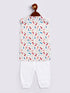 Infant Boy's Multicolor Cotton Blend Kurta Patiala Set
