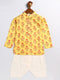 Sishu Boy's' Multicolor-Base-Mustard And Cream Kurta Patiala Set
