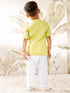 Boy's Yellow Cotton Kurta Pyjama Set