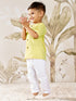 Boy's Yellow Cotton Kurta Pyjama Set