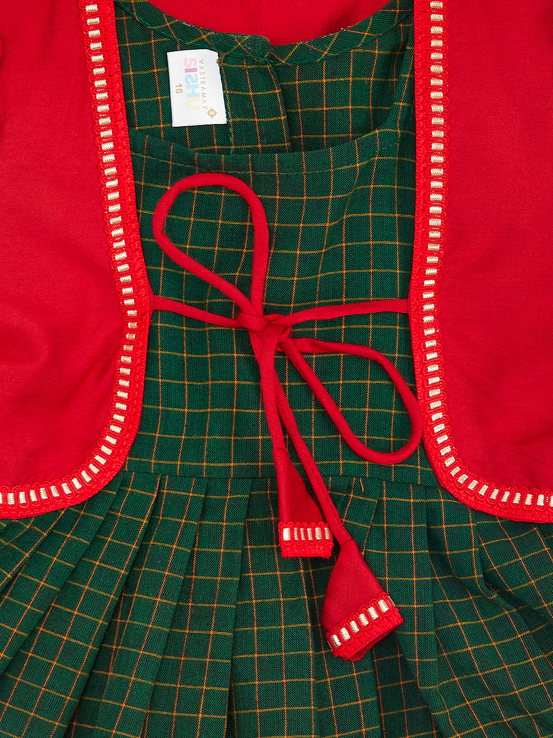 Girl's' Green Dress With Jacket