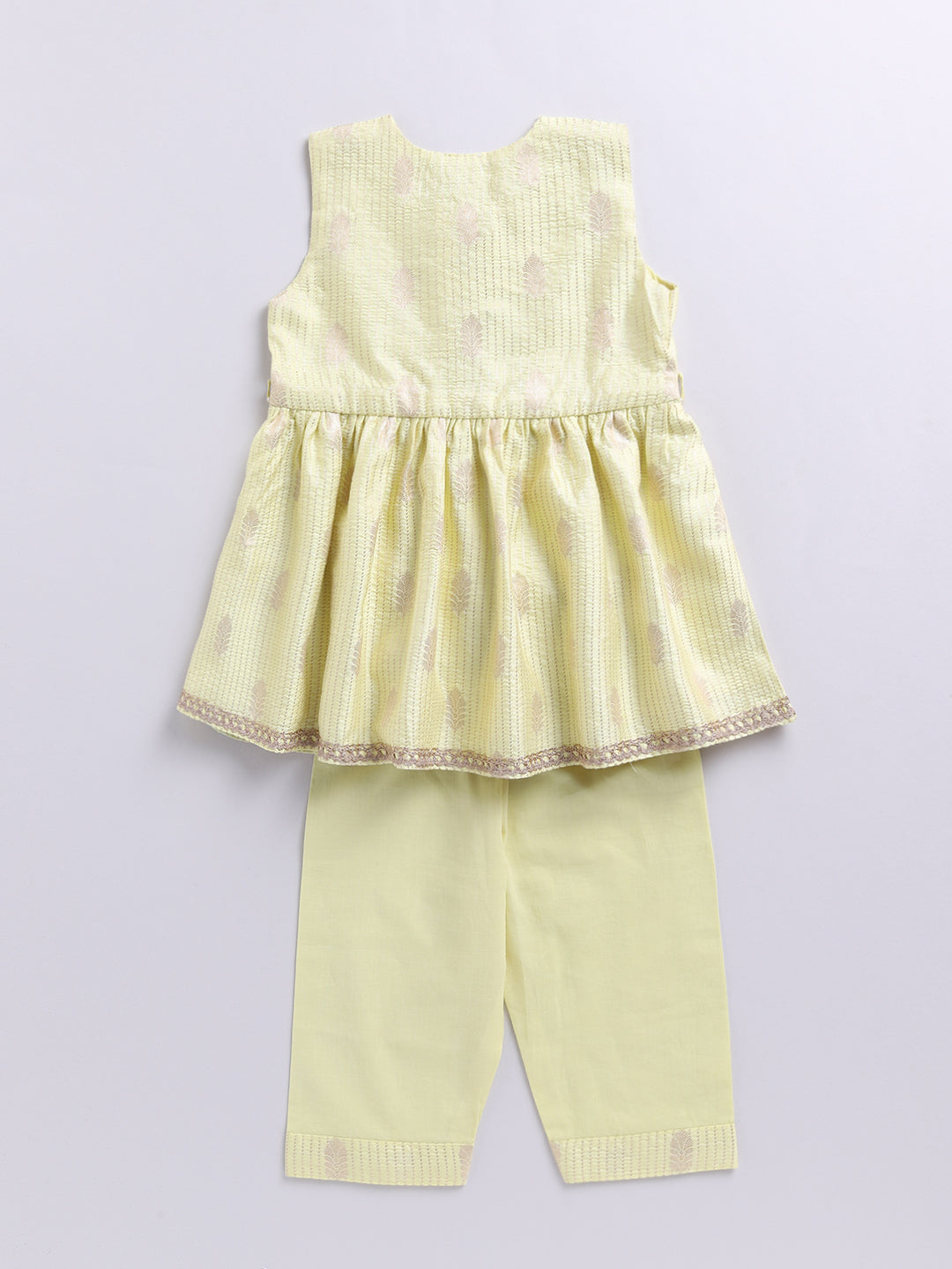 Girl's' Mint Green Ethnic Combo Set