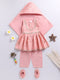 Girl's' Pink Ethnic Combo Set