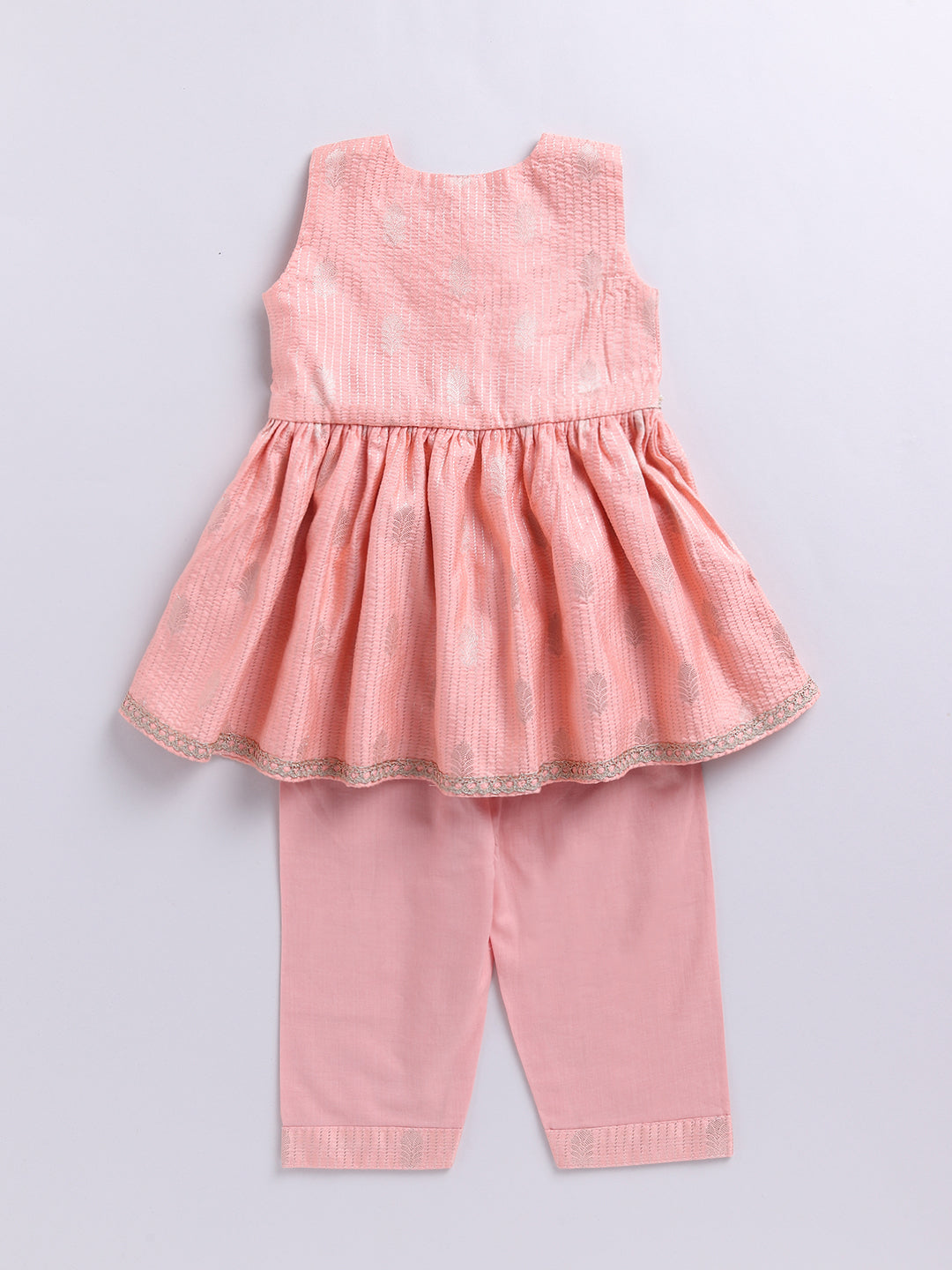 Girl's' Pink Ethnic Combo Set