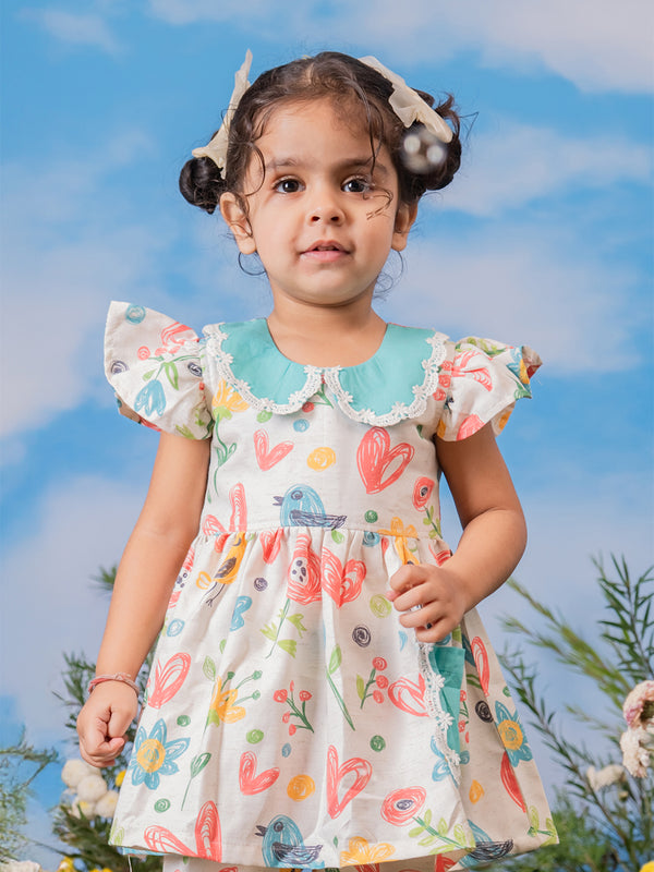 Girl's Multi Color Co Ords