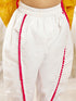 Girl's Mustard Pink Floral Kurta Dhoti Set