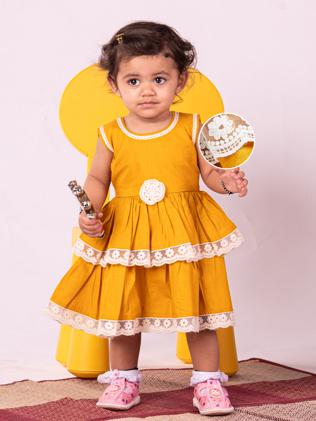Girl's' Mustard Dress