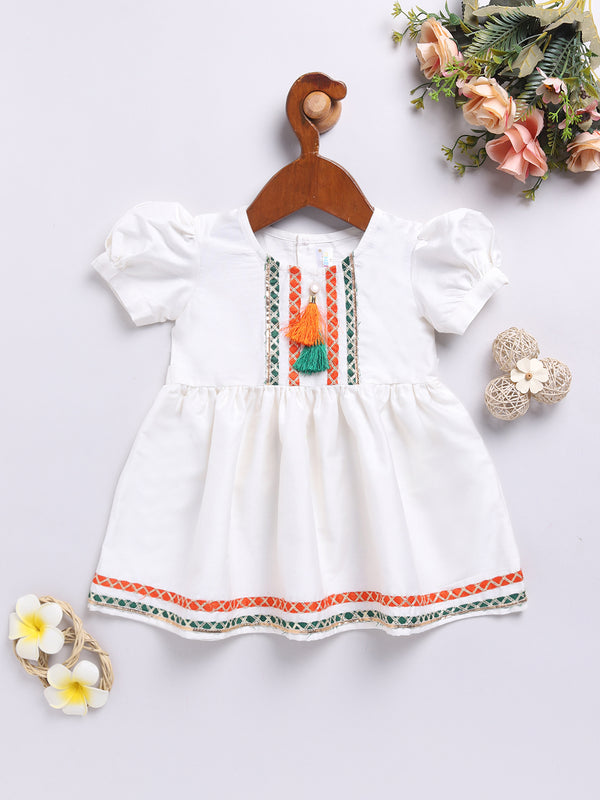 Girl's' White Dress