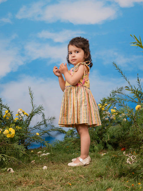 Girl's' Yellow Dress