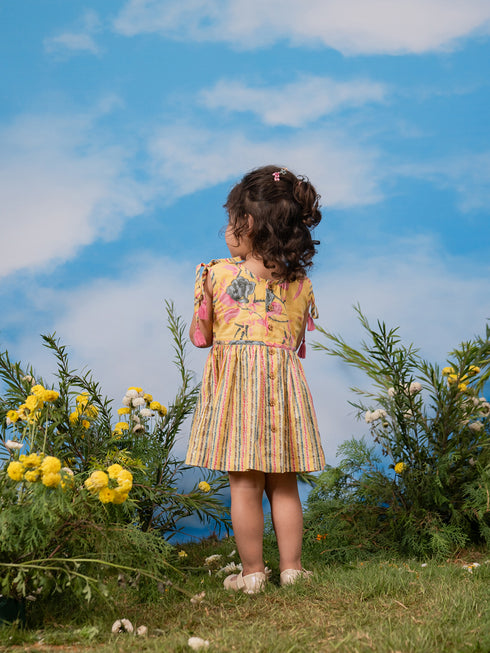Girl's' Yellow Dress