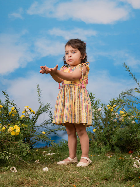 Girl's' Yellow Dress