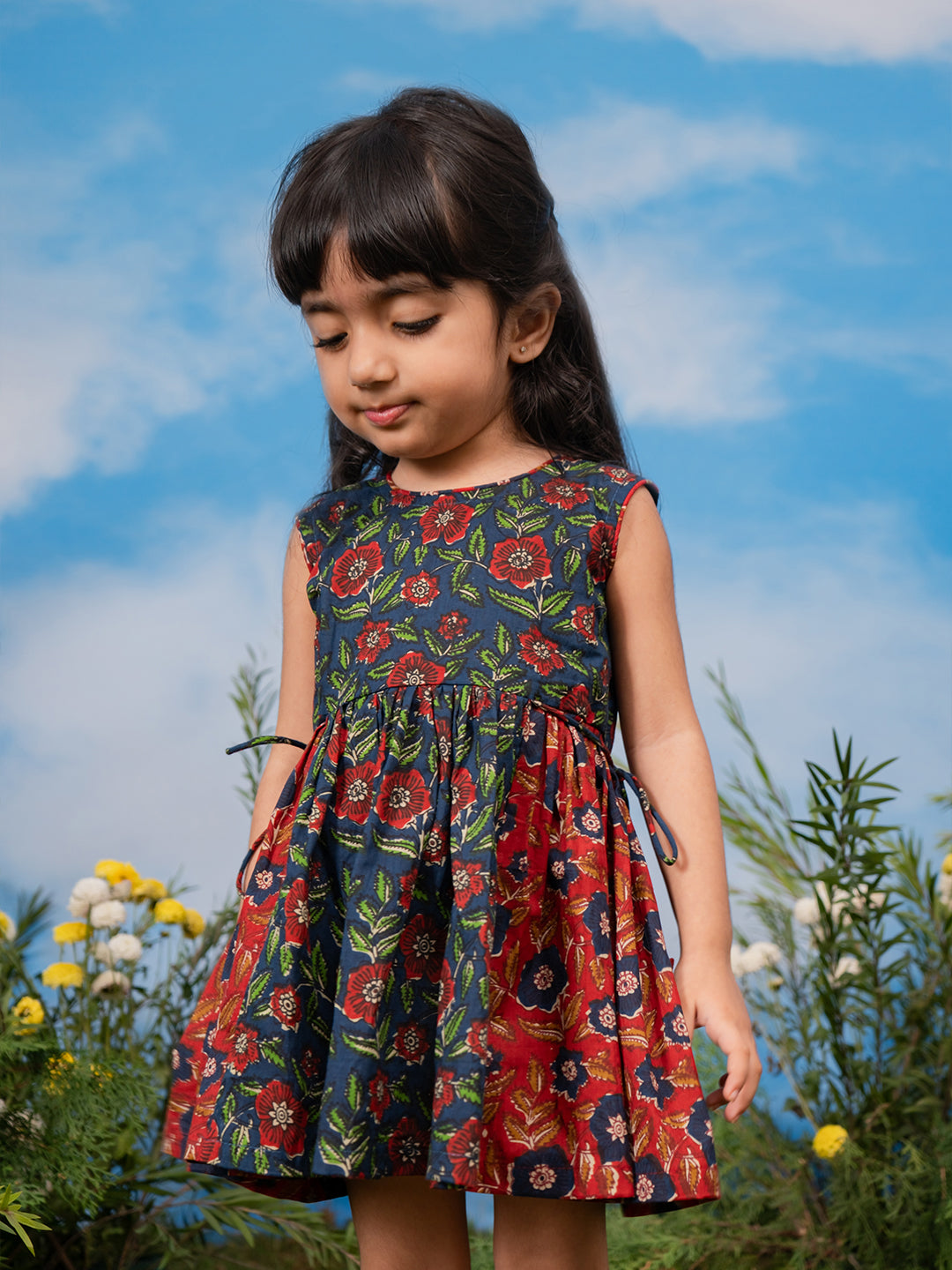 Girl's' Navy Blue Dress