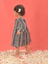 Girl's Black Chikankari Cotton Kurta