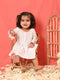 Sishu Girl's White Chikankari Cotton Kurta