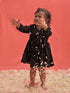 Sishu Girl's Black Mirror Kurta