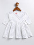 Girl's White Mirror Kurta