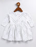 Girl's White Mirror Kurta
