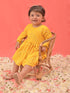 Sishu Girl's Yellow Mirror Kurta