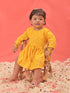 Sishu Girl's Yellow Mirror Kurta