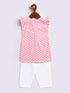 Girl's' Pink Kurta Set