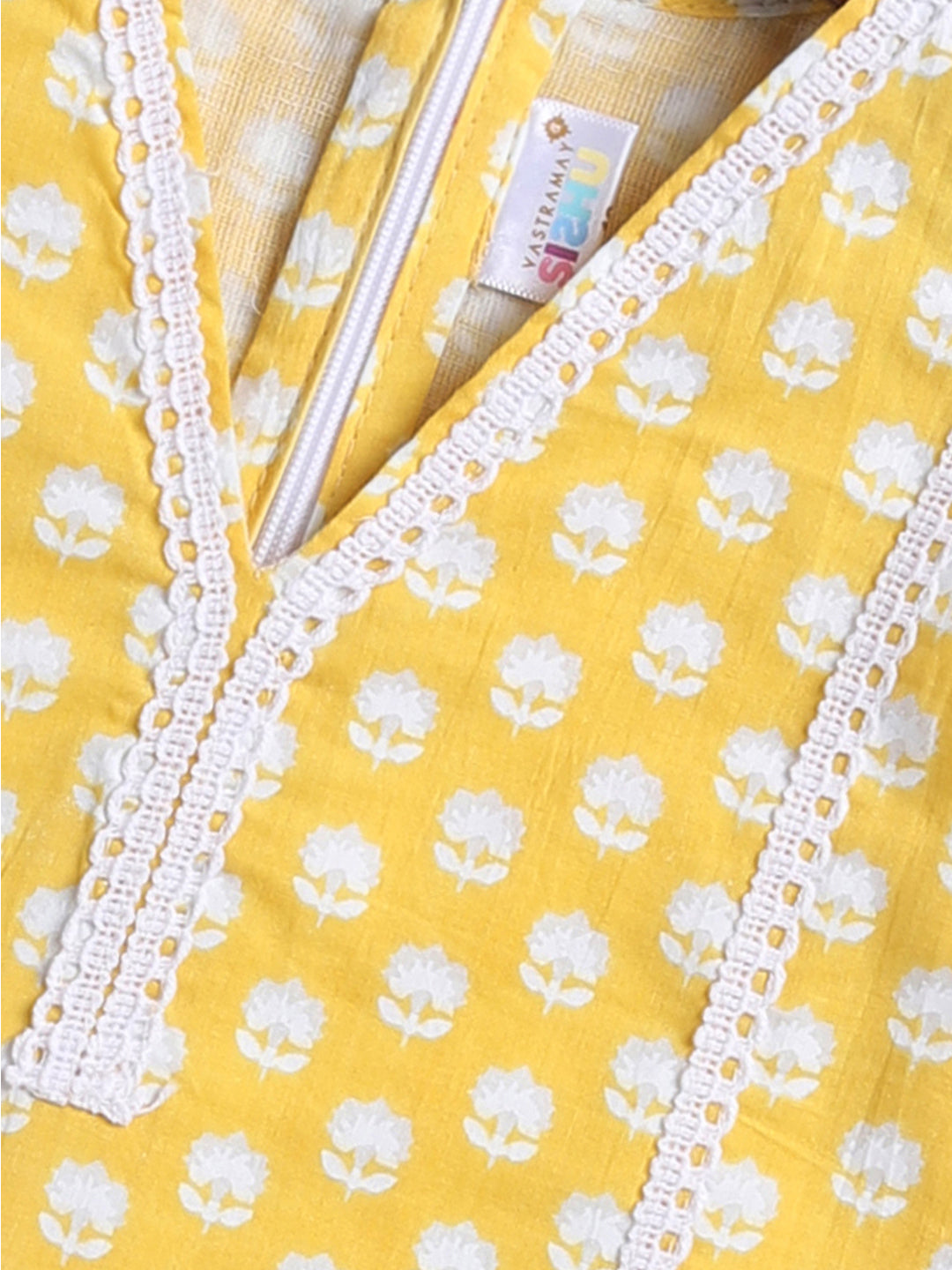 Girl's' Yellow Kurta Set