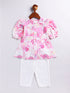 Girl's' Pink Kurta Set