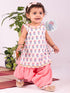 Girl's' Multi Color Kurta And Patiala Set