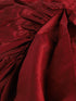 Sishu Girl's Maroon Draped Skirt With Crop Top