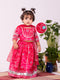 Girl's' Pink Lehenga Choli With Dupatta