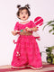 Girl's' Pink Lehenga Choli With Dupatta