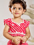 Girl's Red Cotton Lehenga Set