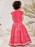 Girl's Red Cotton Lehenga Set
