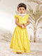 Girl's Yellow Cotton Lehenga Set