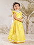 Girl's Yellow Cotton Lehenga Set
