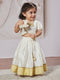 Girl's' White Lehenga Choli