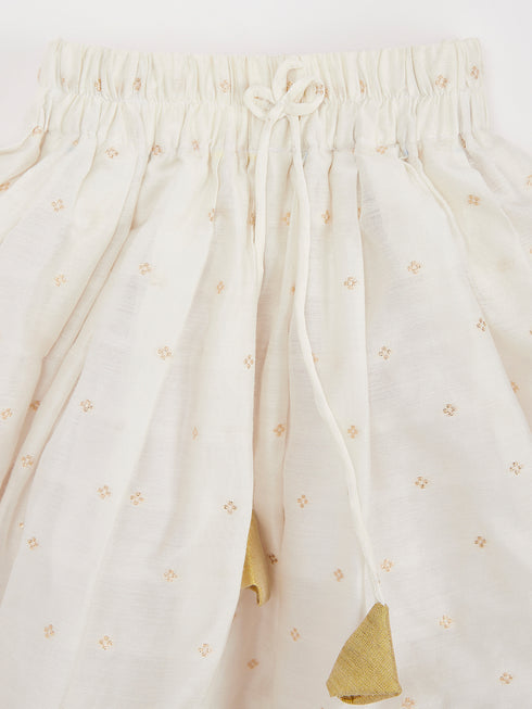 Girl's' White Lehenga Choli