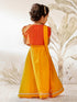 Girl's Orange Cotton Lehenga Set
