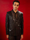 Men's Black Embellished Blazer