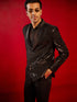 Men's Black Embellished Blazer