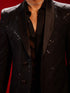 Men's Black Embellished Blazer