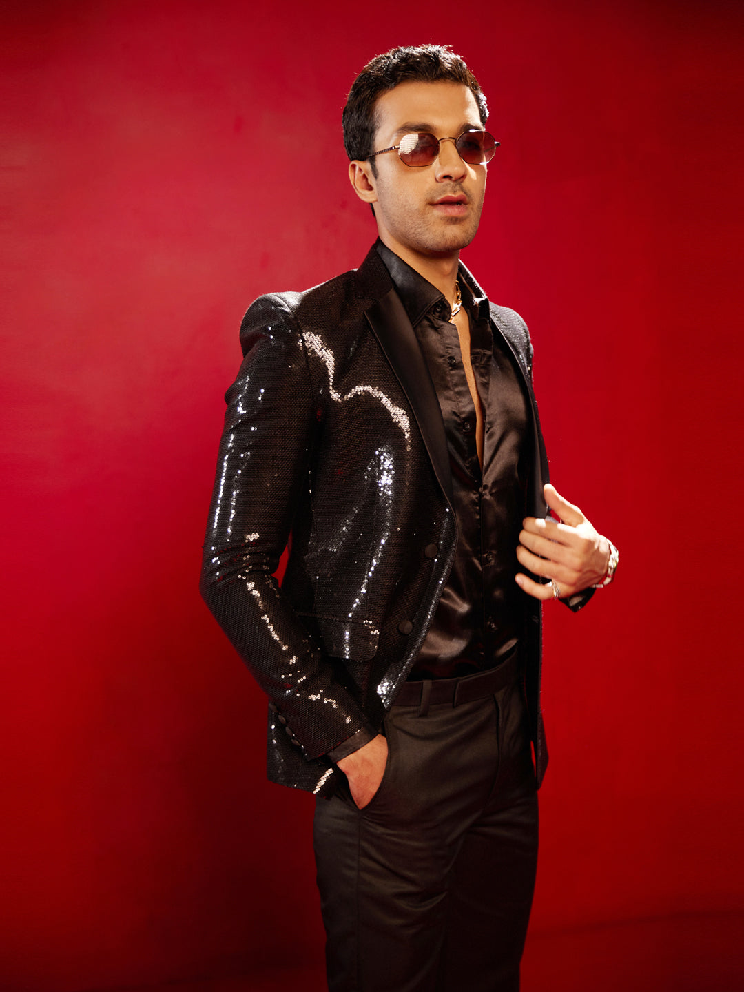 Men's Black Partywear Blazer