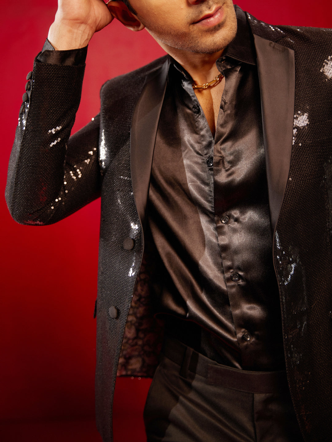 Men's Black Partywear Blazer