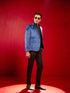 Men's Navy Blue Velvet Fancy Blazer
