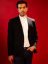 Men's Black Silk Blend Blazer