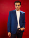 Men's Navy Blue Silk Blend Blazer