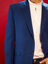 Men's Navy Blue Silk Blend Blazer