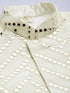Men's Cream Indo Western Sherwani With Dhoti Set