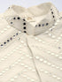 Men's Cream Mirror Indo Western Sherwani With Pant Set